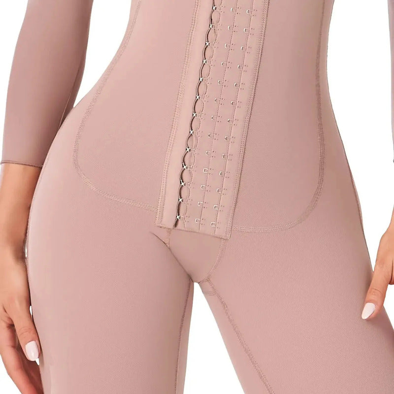 Faja Postoperatoria Con Mangas Ann Chery Comfort Angelique Color Cocoa Talla Ch/32