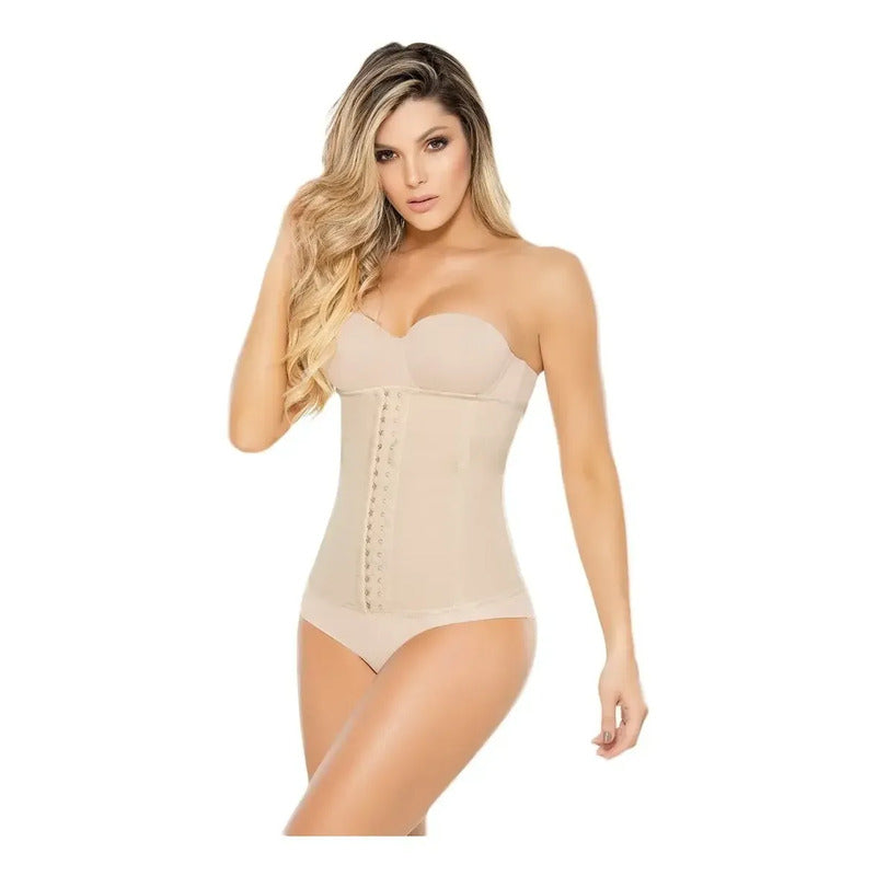 Cinturilla Faja Powernet Broches 1024 Ann Chery Colombiana Color Negro Talla L (36)