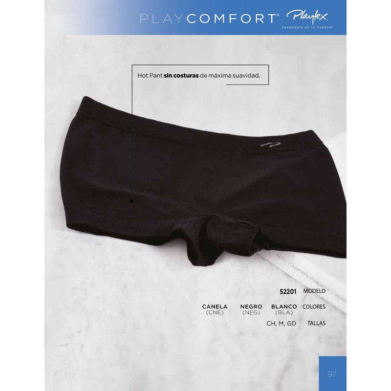 Boxer Dama Playtex 52201 Pack De 3 Poliamida