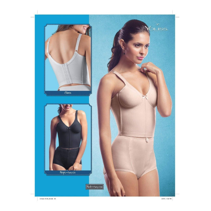 Brasier Yoliss Peto Largo Algodón Preformado Modelo 870