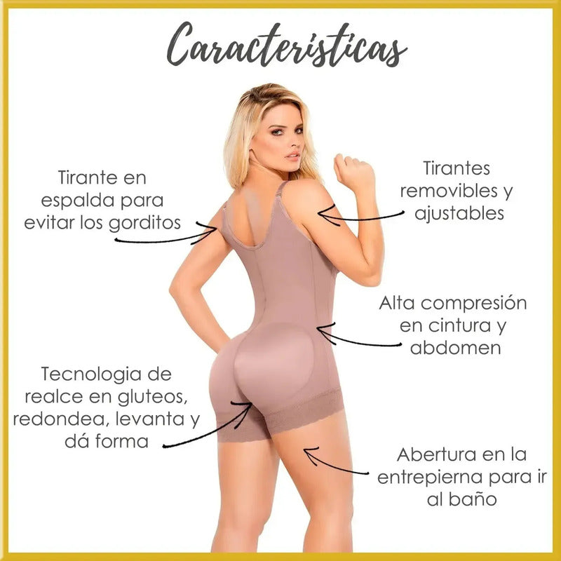 Faja Ann Chery Colombiana Melissa Liposuccion Postparto 5166 Color Negro Talla Grande