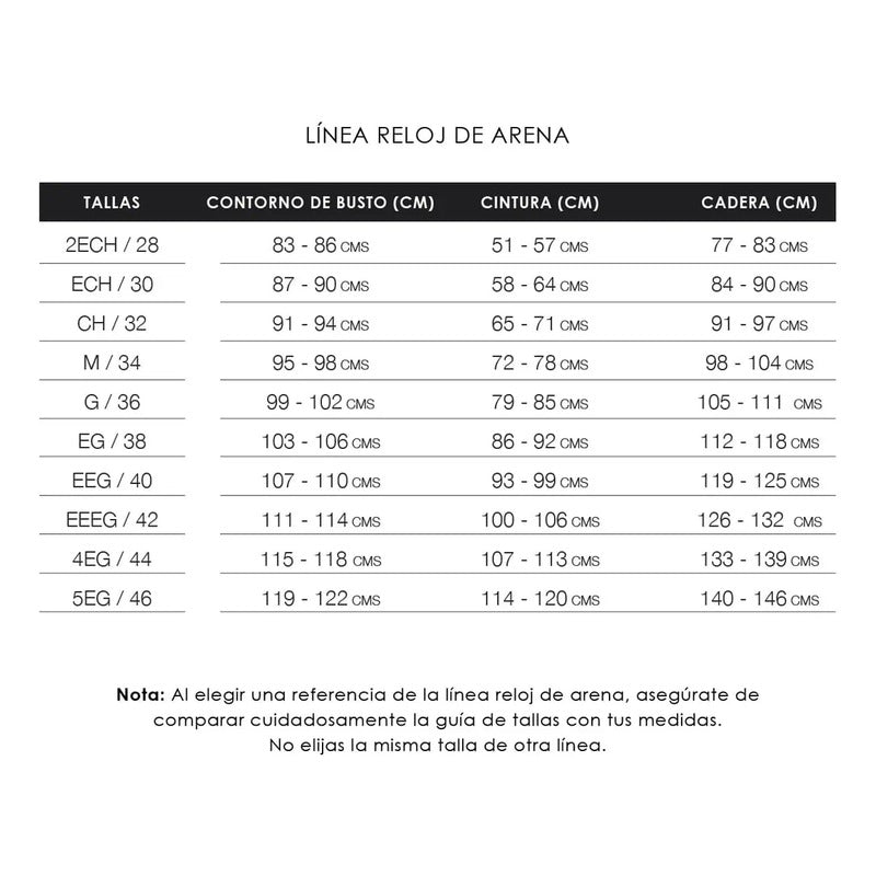 Faja Tipo Chaleco 3 Broches Ann Chery 5281 Reloj De Arena Color Negro Talla Eeeg/42