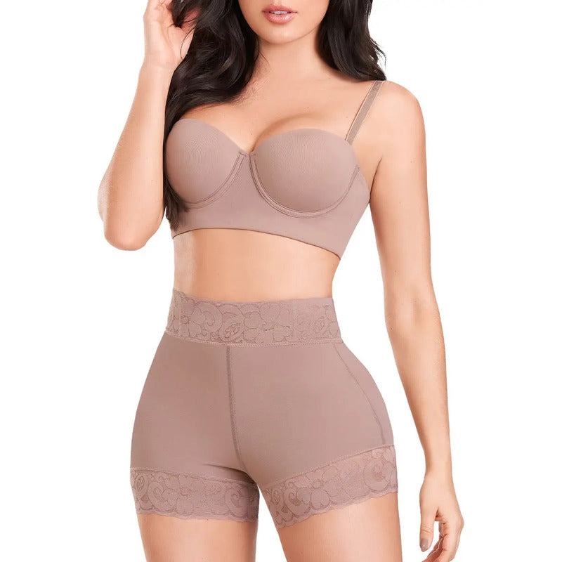 Short Con Realce Invisible En Glúteos Ann Chery 1101 Color Cocoa Talla Ch/32