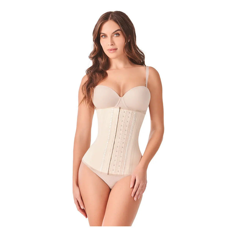 Faja Cinturilla Reductora Ann Chery 2021 Látex 3 Broches Color Beige Talla Ch/32