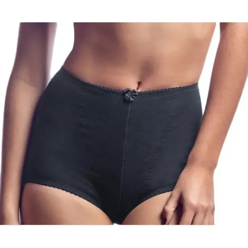 Panty-faja Yoliss Algodón Refuerzo Frontal Modelo 616a Color Negro Talla Mediana