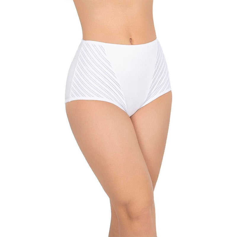 Pantaleta Completa Rayas Transparentes Lykra Modelo 2172