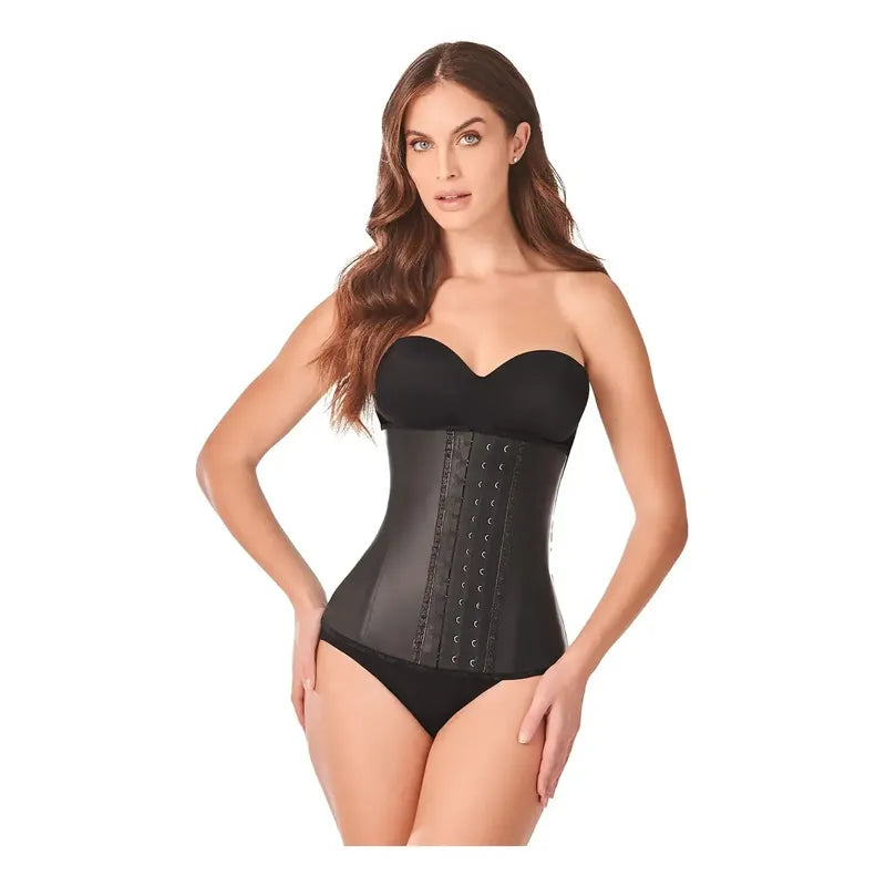 Faja Cinturilla Reductora Ann Chery 2021 Látex 3 Broches Color Negro Talla Eeg/40