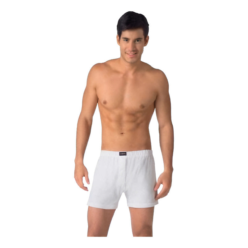 Boxer Shorts Rinbros 401 Hombre Algodón Liso 3 Piezas