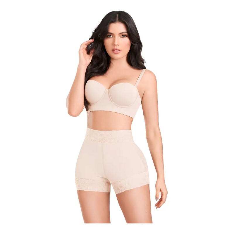 Short Con Realce Invisible En Glúteos Ann Chery 1101 Color Beige Talla M/34