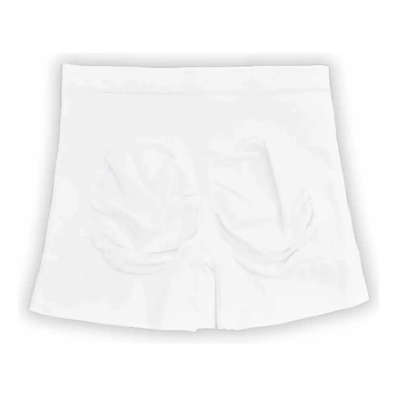Faja Levanta Glúteos, Calzón Levanta Glúteos De Microfibra Color Blanco Talla Mediana (32-34)