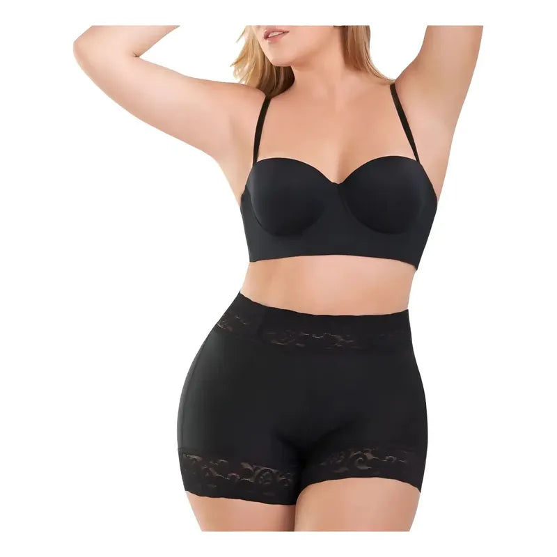 Faja Colombiana Ann Chery Short Moldeador Corto 1101 Color Negro Talla Xl