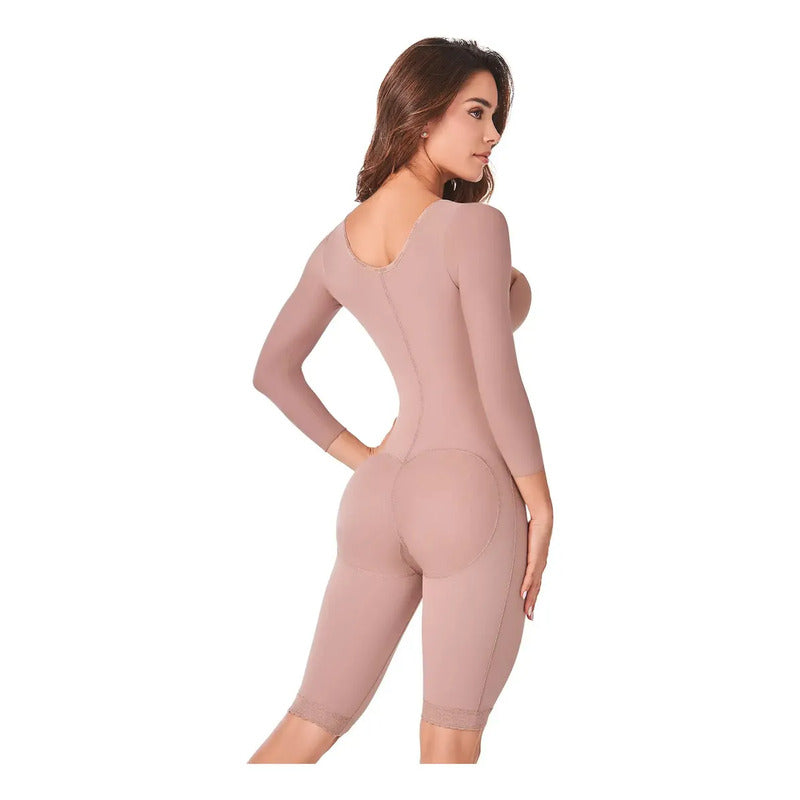 Faja Postoperatoria Con Mangas Ann Chery Comfort Angelique Color Cocoa Talla Ch/32