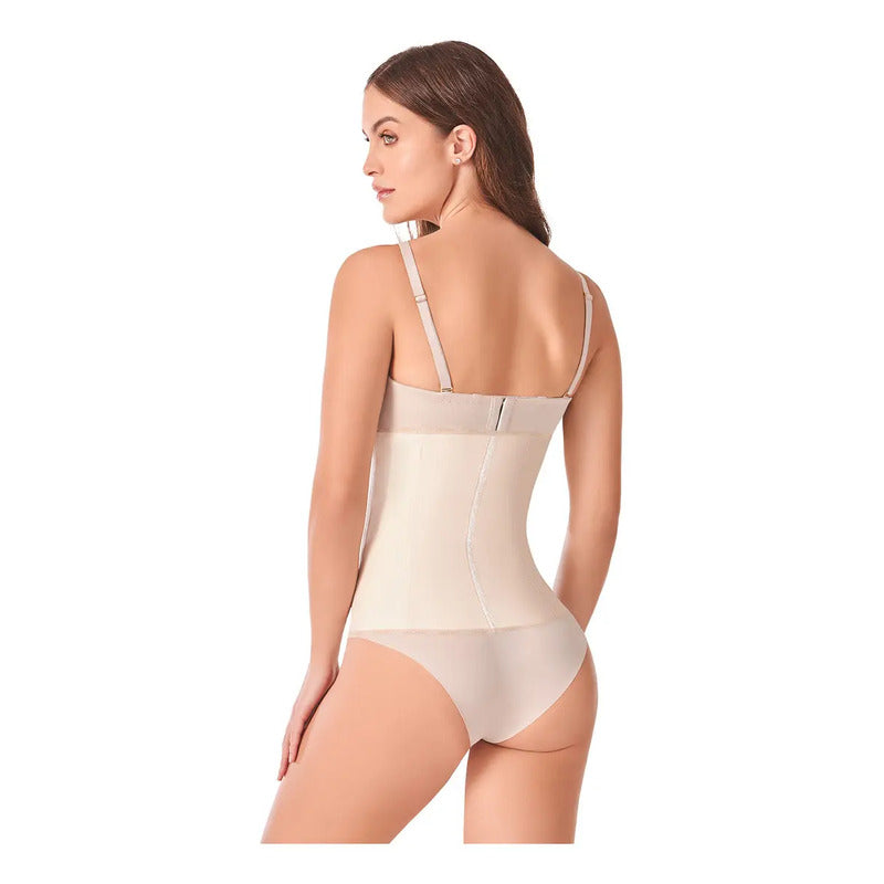 Faja Cinturilla Reductora Ann Chery 2021 Látex 3 Broches Color Beige Talla Eeg/40