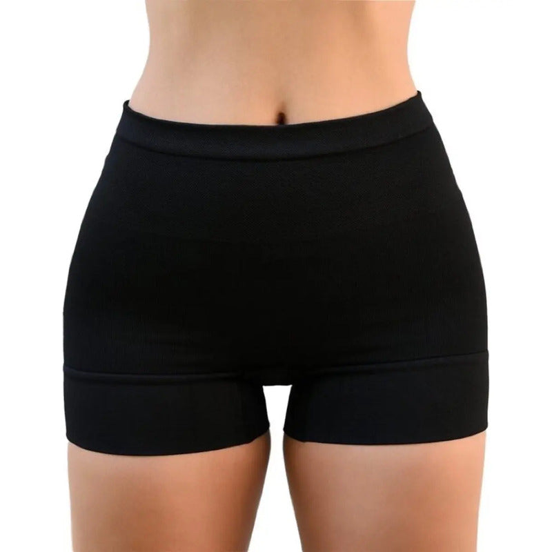 Faja Levanta Glúteos De Microfibra Negra Para Mujer, Talla Mediana (32-34) Negro