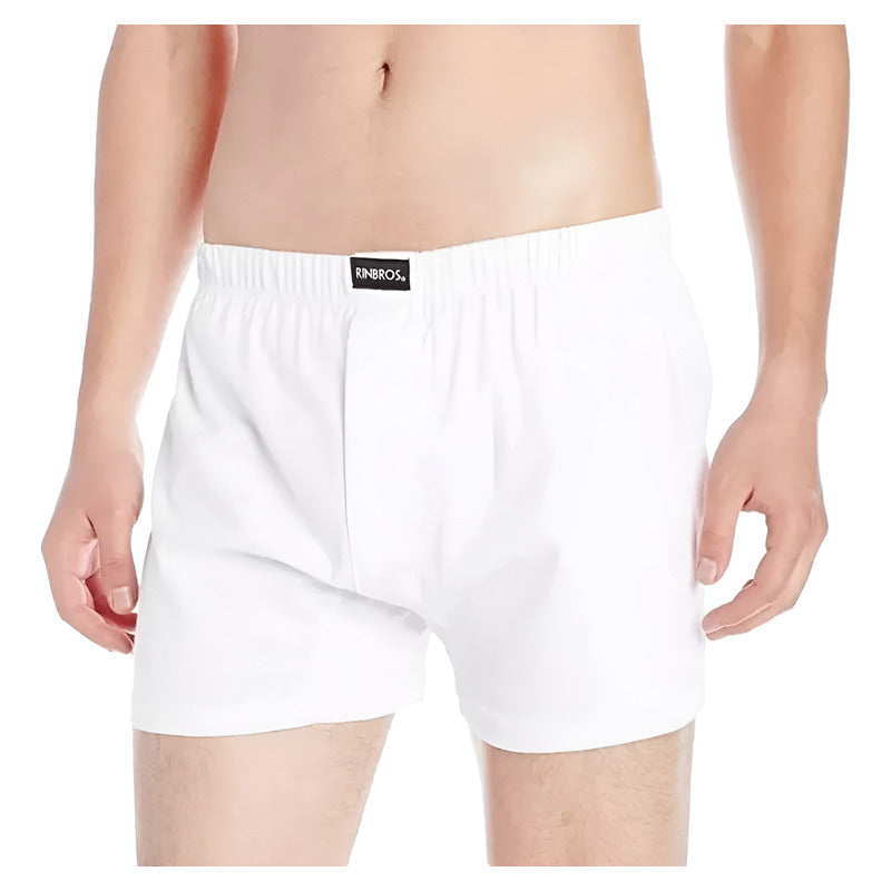 Boxer Shorts Rinbros 401 Hombre Algodón Liso 3 Piezas