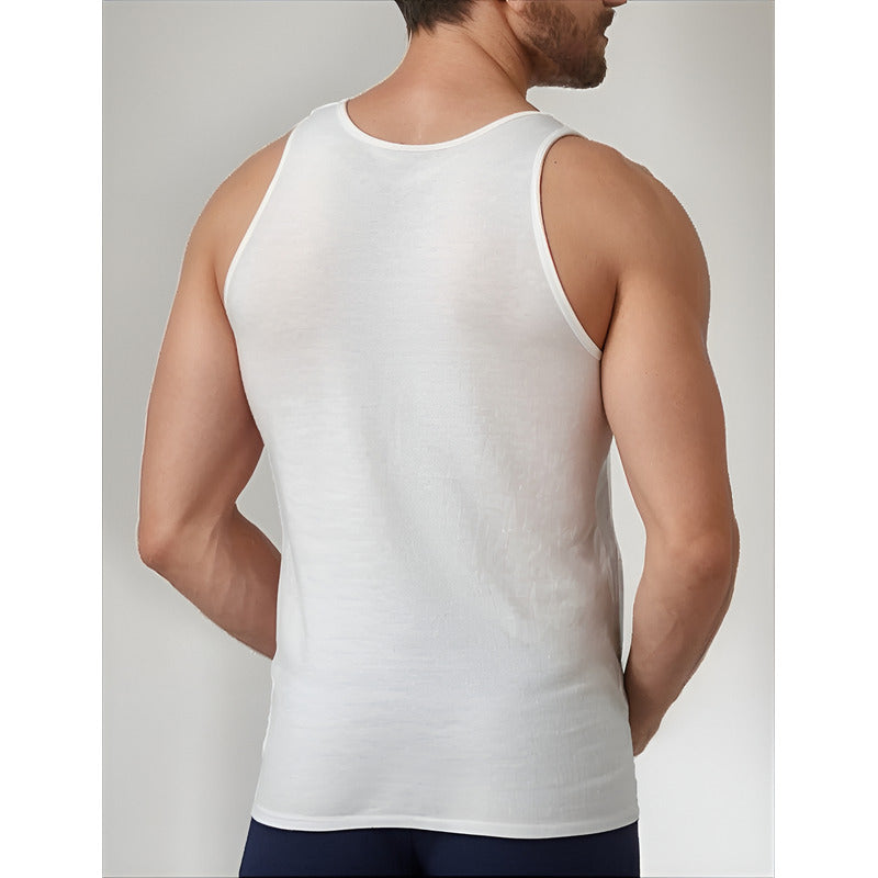 Playera Rinbros 3001 Algodón Slim Hombre Liso 3 Piezas