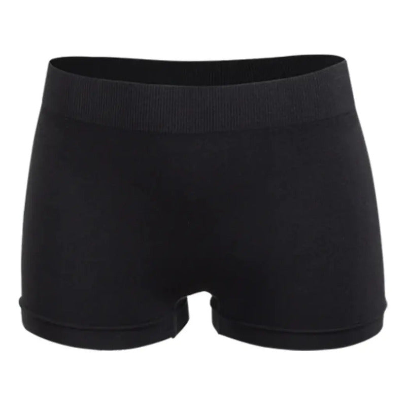 Faja Reductora Levanta Glúteos Para Mujer, De Microfibra Negra Talla Chica Negro Chica (28-30)