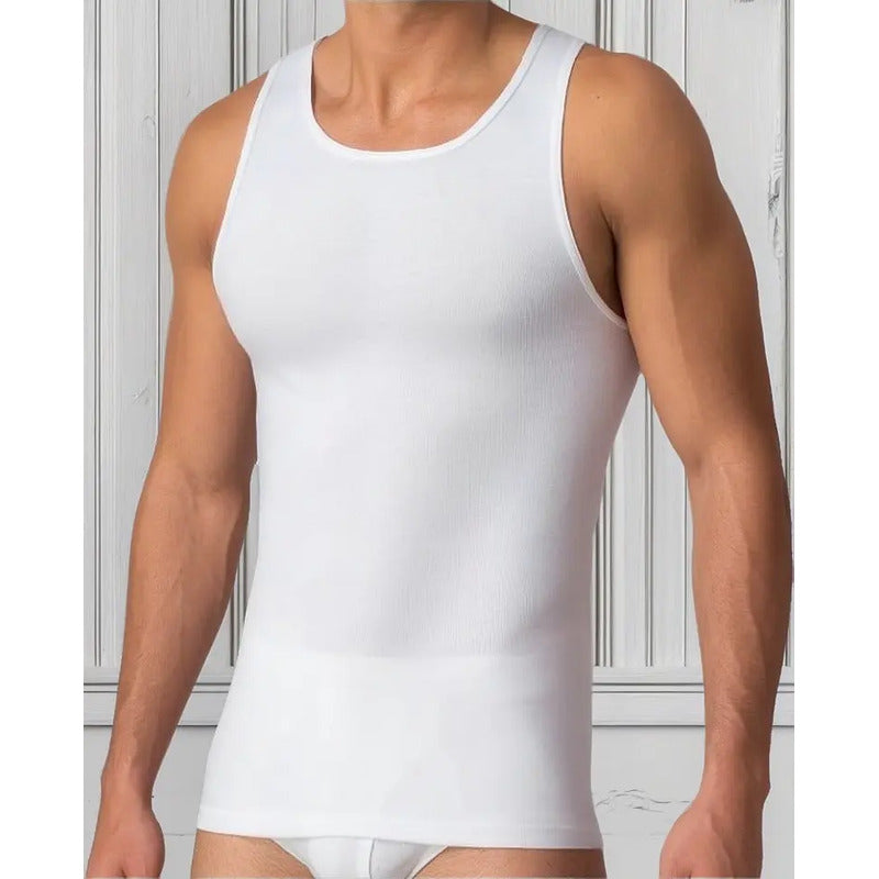 Playera Rinbros 3001 Algodón Slim Hombre Liso 3 Piezas