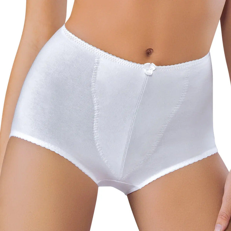 Panty-faja Yoliss Algodón Refuerzo Frontal Modelo 616a Color Blanco Talla Mediana
