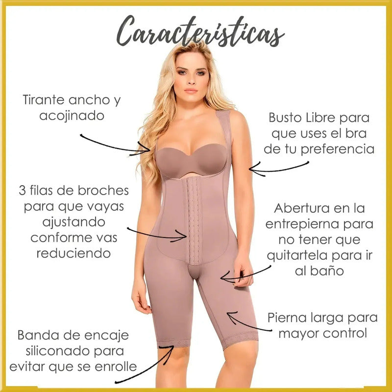 Faja Ann Chery Ingrid 5176 Colombiana Primera Etapa Lipo Color Cocoa Talla Mediana