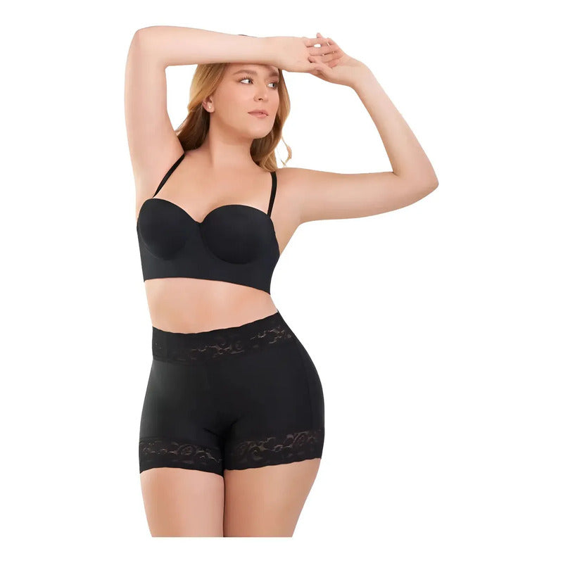 Faja Colombiana Ann Chery Short Moldeador Corto 1101 Color Negro Talla Xl