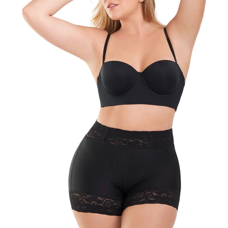 Short Con Realce Invisible En Glúteos Ann Chery 1101 Color Negro Talla M/34