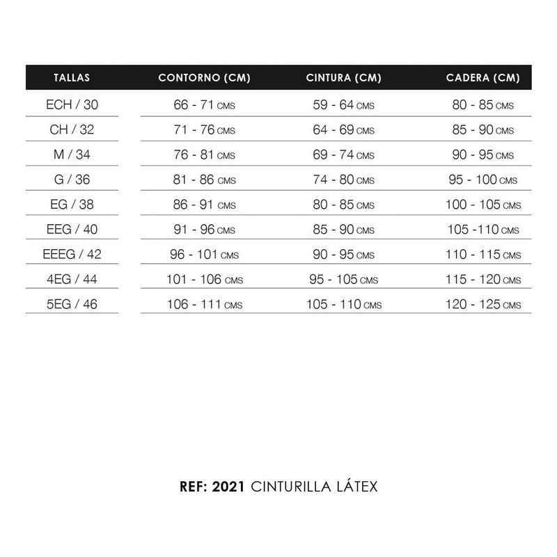 Cinturilla Latex 3 Broches Ann Chery Mod. 2021