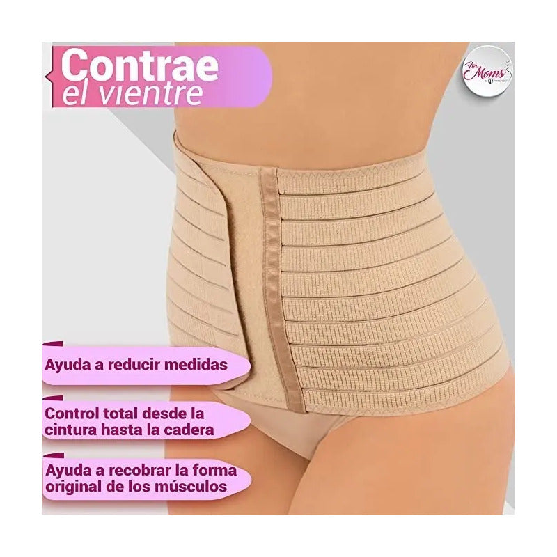 Faja Envolvente Corta Post Parto For Moms Modelo 576
