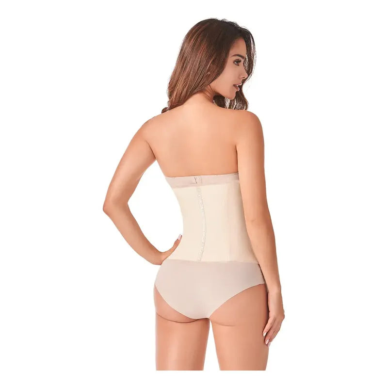 Faja Cinturilla Reductora Ann Chery 2021 Látex 3 Broches Color Beige Talla Eg/38