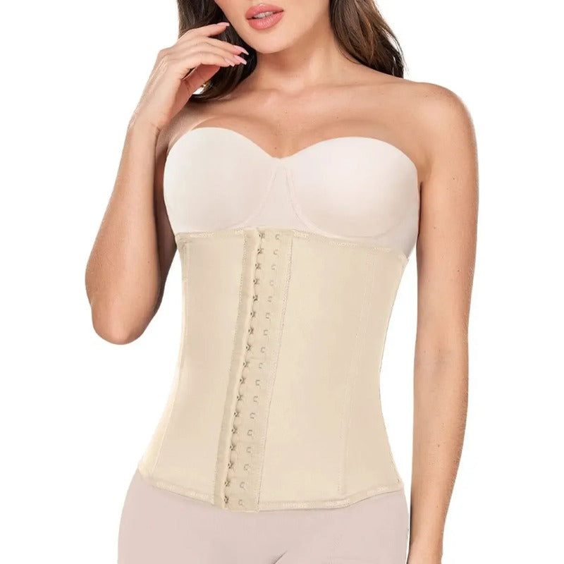 Faja Cinturilla Moldeadora Ann Chery 1024b Con Broches Color Beige Talla Eeg/40