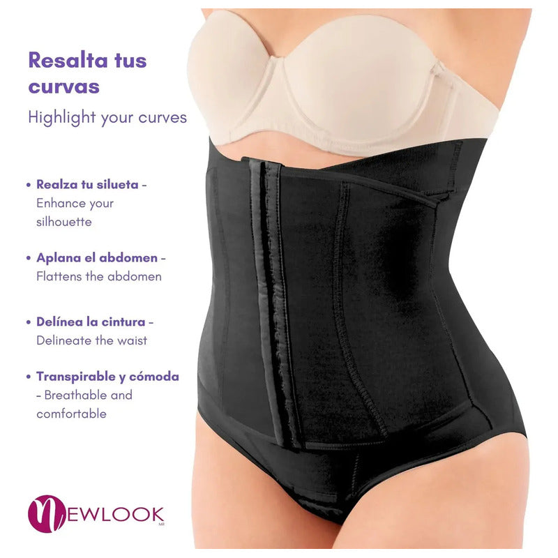 Panty Faja Cinturilla Ultra Control New Look Color Negro Talla S