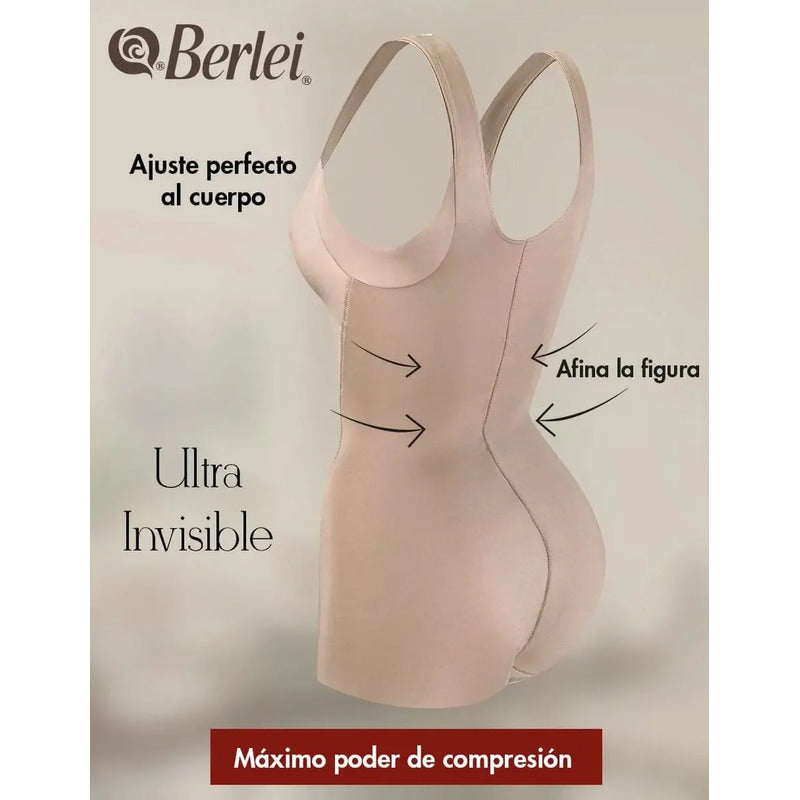 Body Faja Tulipán Berlei Modelo 9006 Color Marrón Claro Talla Grande
