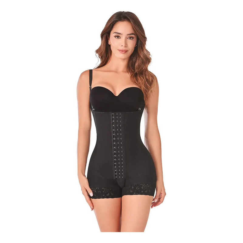 Faja Ann Chery Colombiana Melissa Liposuccion Postparto 5166 Color Negro Talla Grande