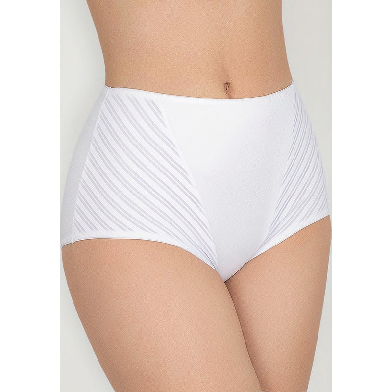 Pantaleta Completa Rayas Transparentes Lykra Modelo 2172