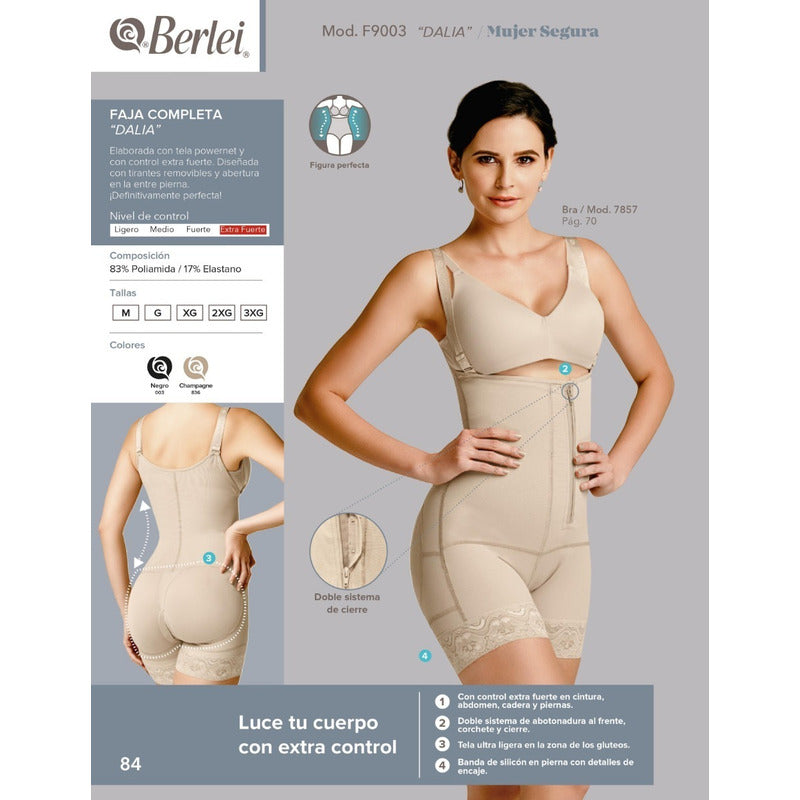 Faja Berlei Mujer Segura 9003 Control Abdomen Y Cadera