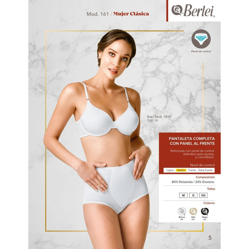Pantaleta Completa Berlei Con Panel Al Frente Modelo 161