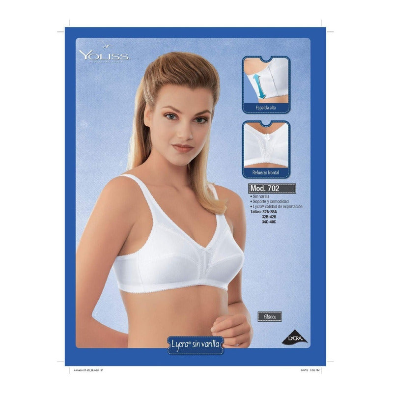 Brasier Yoliss Lycra Sin Varilla Modelo 702