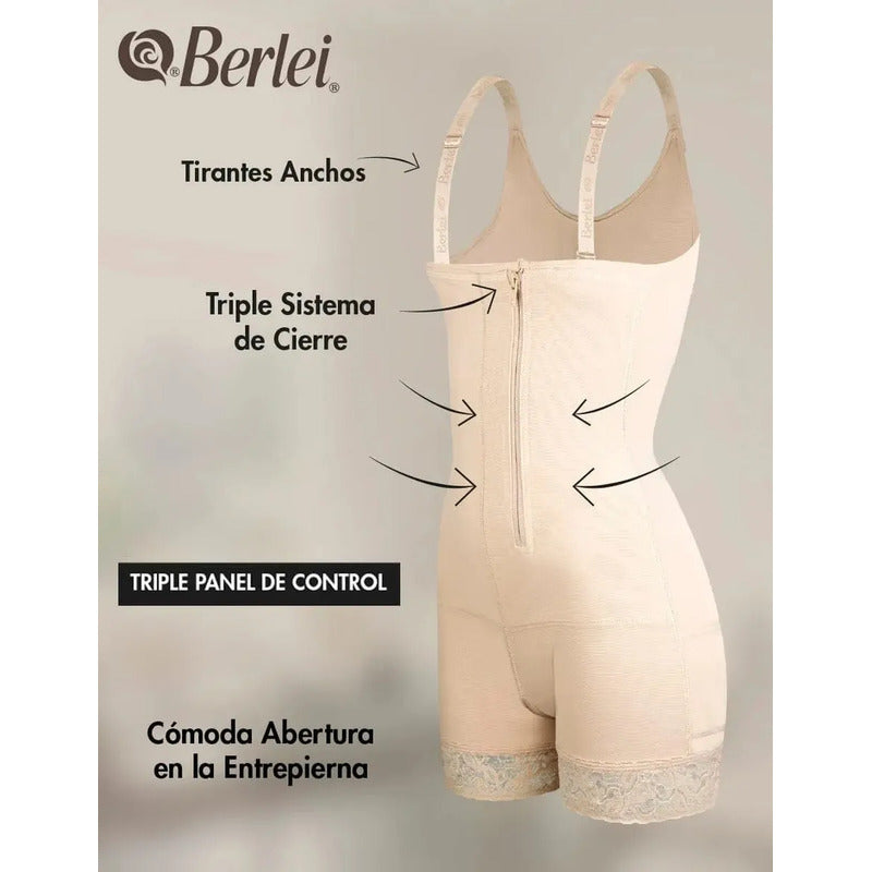 Faja Berlei Mujer Segura 9003 Control Abdomen Y Cadera Color Negro Talla Xx Grande