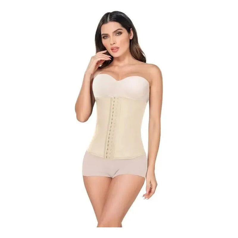 Faja Cinturilla Moldeadora Ann Chery 1024b Con Broches Color Beige Talla Eeg/40