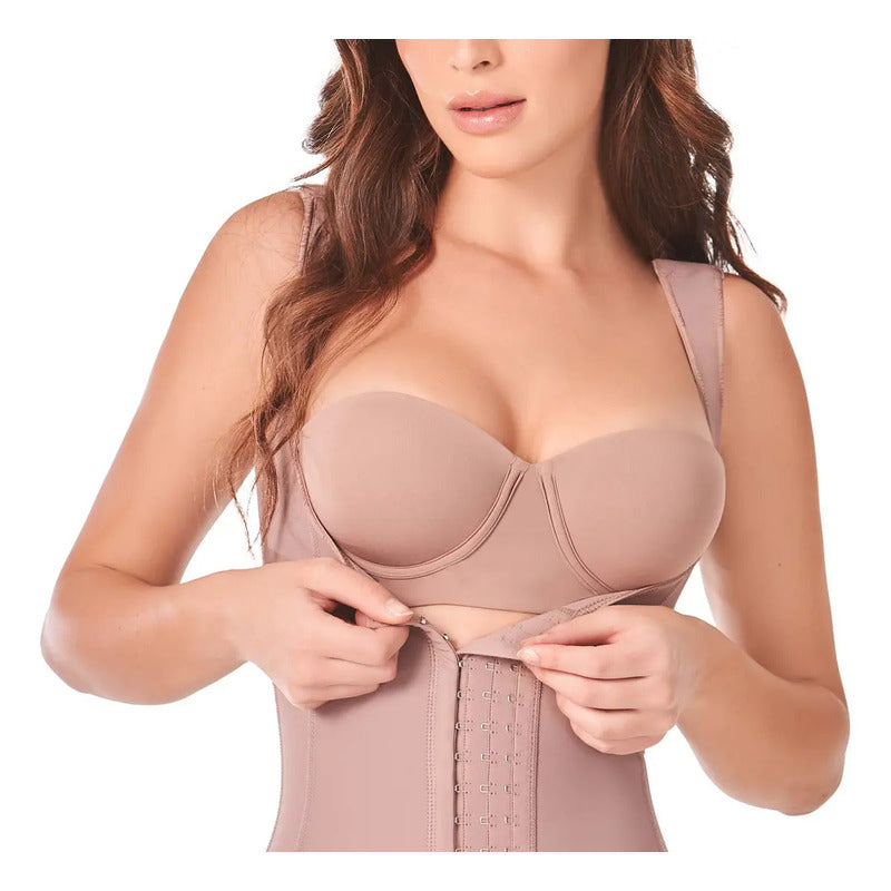 Faja Postoperatoria De Compresión Ligera Ann Chery Ingrid Color Cocoa Talla G/36