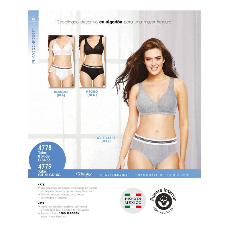 Brasier Playtex Playcomfort Modelo 4778