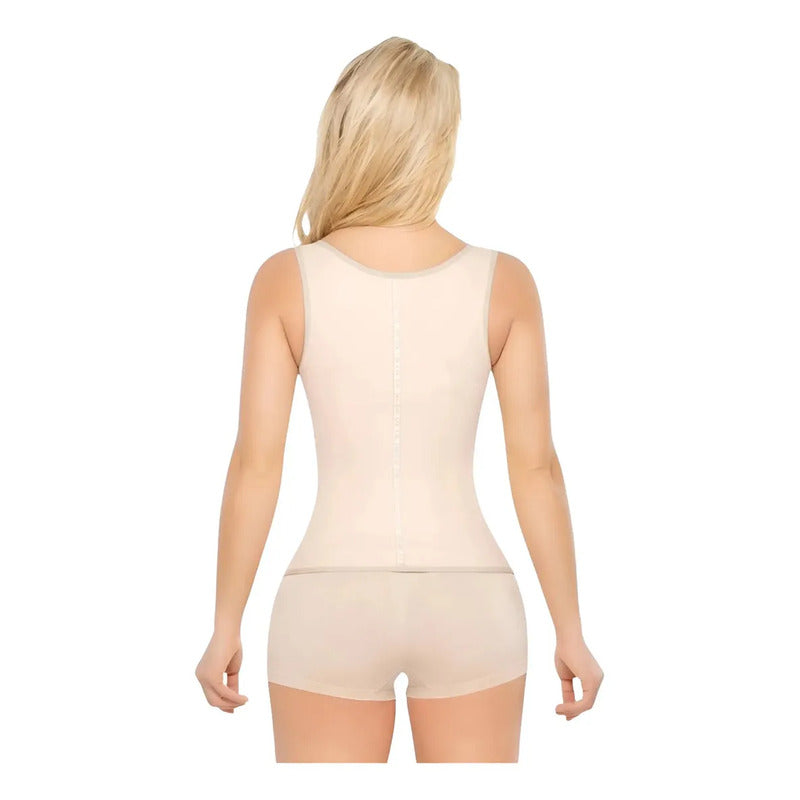 Faja Ann Chery Chaleco Moldeador Reductor De Látex 2027 Color Beige Talla 3xl