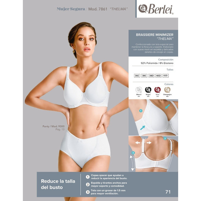 Brasier Berlei Busto Pesado Modelo 7861