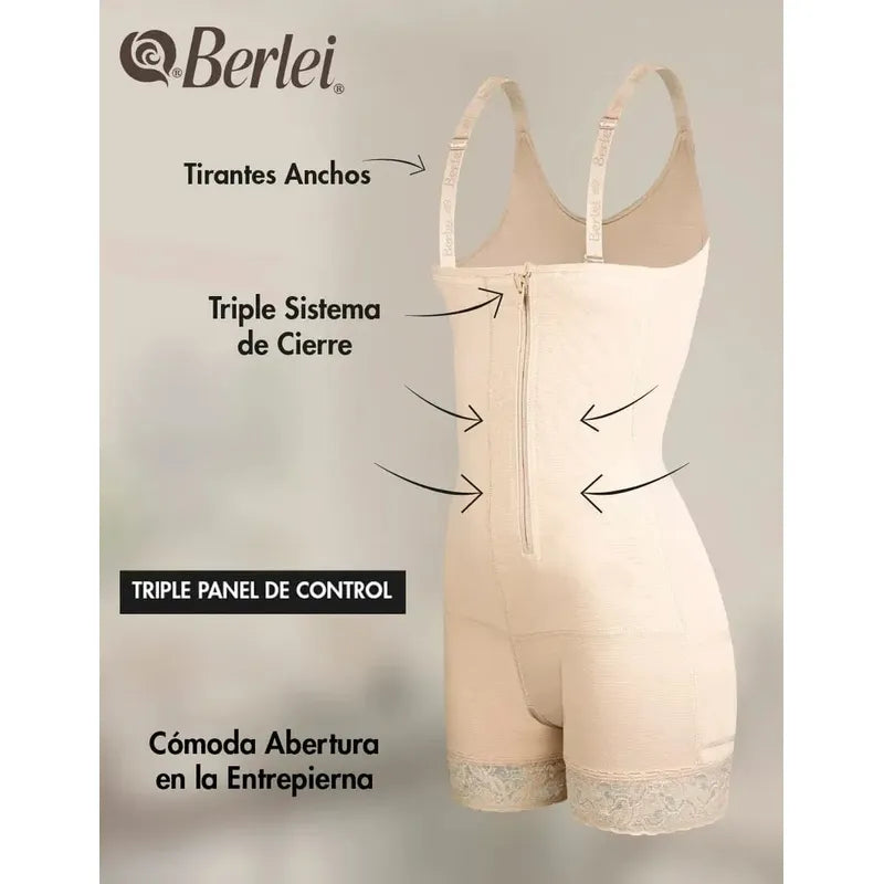Faja Berlei Mujer Segura 9003 Control Abdomen Y Cadera Color Negro Talla Xxx Grande