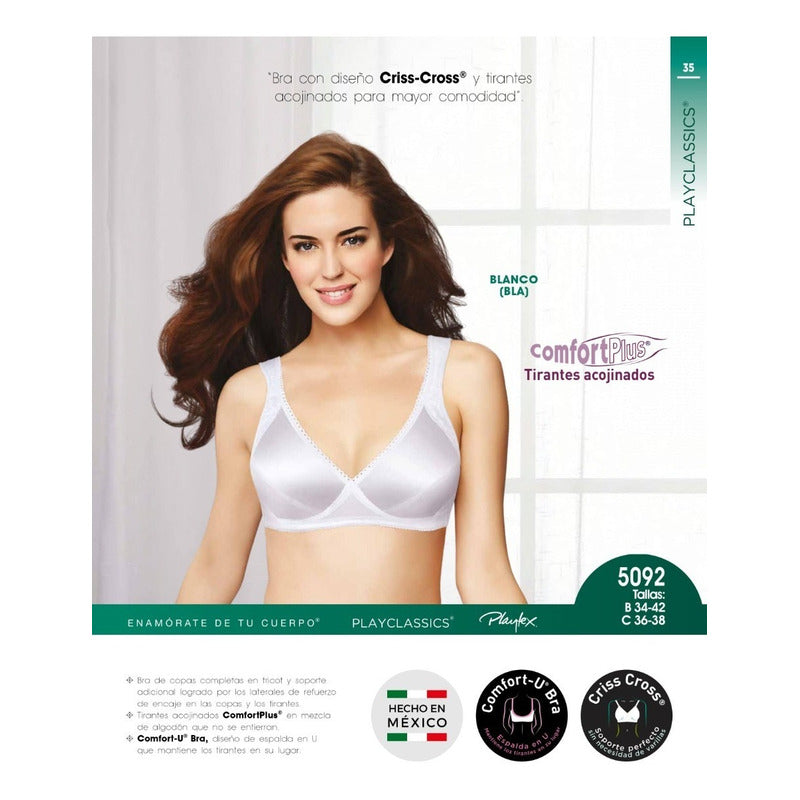 Brasier Playtex Playclassics Modelo 5092
