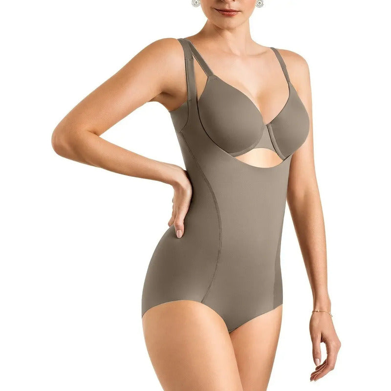 Body Faja Tulipán Berlei Modelo 9006 Color Marrón Claro Talla 2x Grande