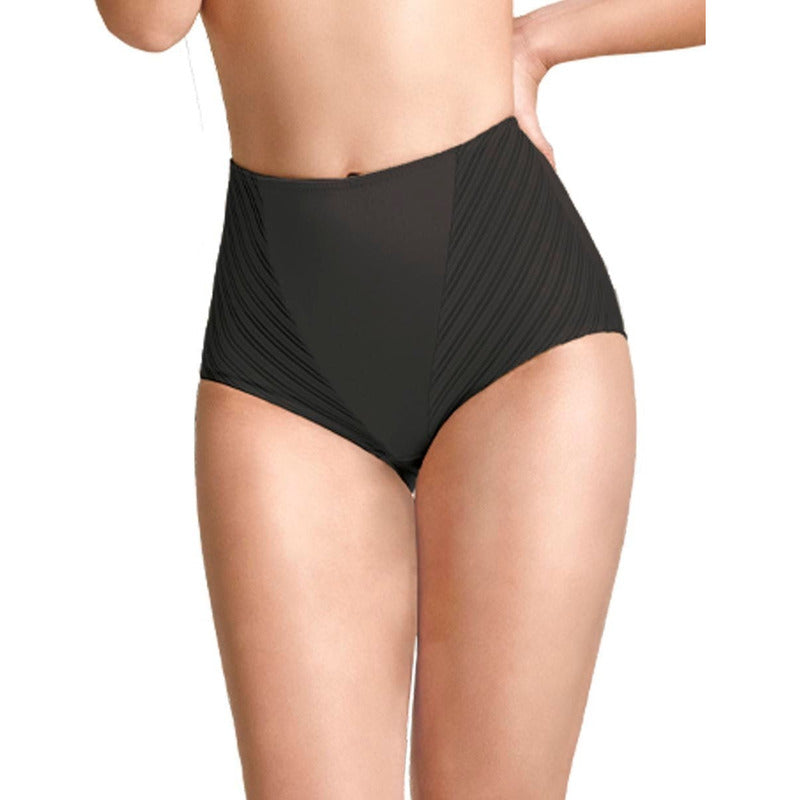 Pantaleta Completa Rayas Transparentes Lykra Modelo 2172