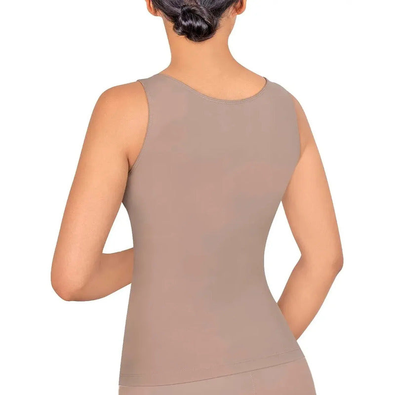 Camiseta Dama Berlei Control Invisible Modelo 8519 Color Marrón Claro Talla Grande