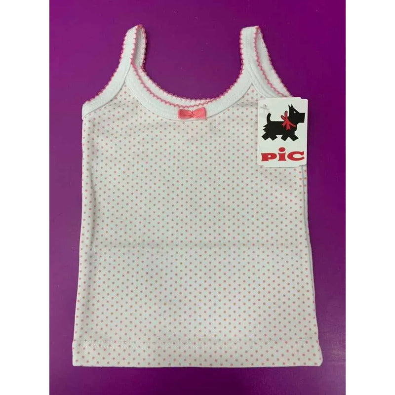 Camiseta Interior Niña Pic Modelo 323 Algodón 3 Piezas