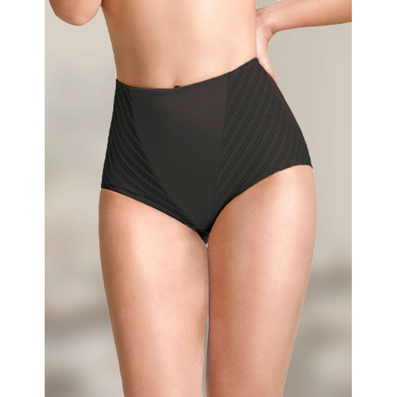 Pantaleta Completa Rayas Transparentes Lykra Modelo 2172